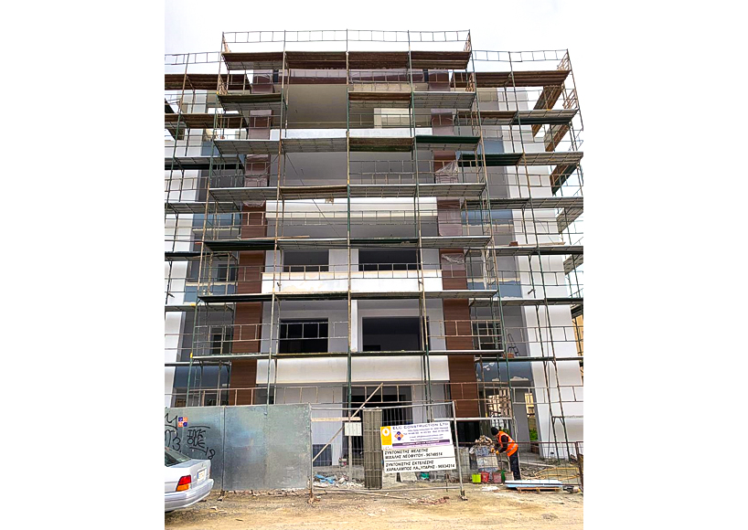 Прогресс строительства квартиры в Ларнаке