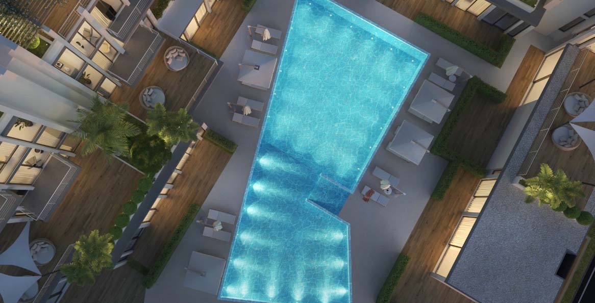 Новый проект квартир в Каппарисе - бассейн